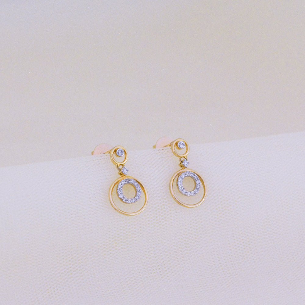 Spiral Diamond Earring - zivar.in