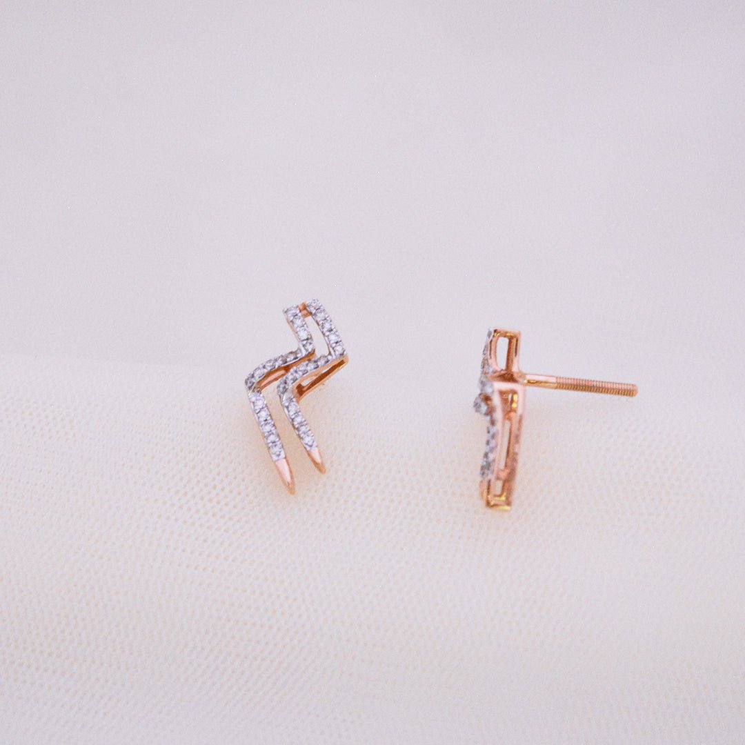 Thunder Diamond Earrings - zivar.in