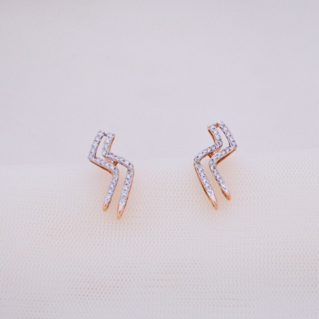 Thunder Diamond Earrings - zivar.in