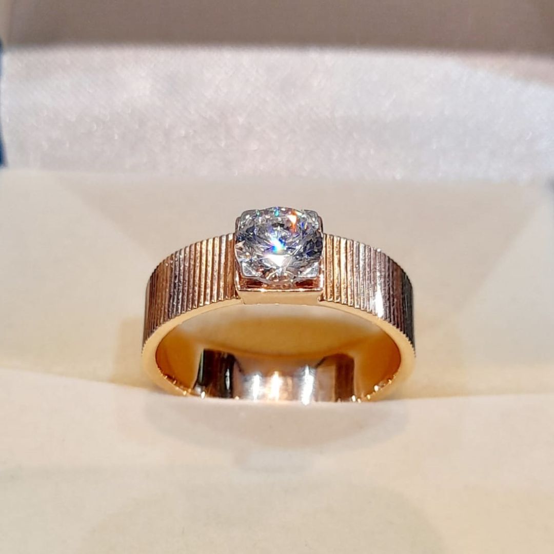 Macy's Men's Diamond Rectangle Ring in 14k Gold (1/2 ct. t.w.) - Macy's